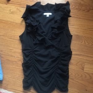 CAbi ruffle tank black